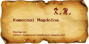 Kamocsai Magdolna névjegykártya